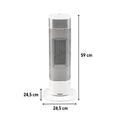 Leziter Ventilator coloană electric de răcire-încălzire Alizee 1000W / 2000W cromat