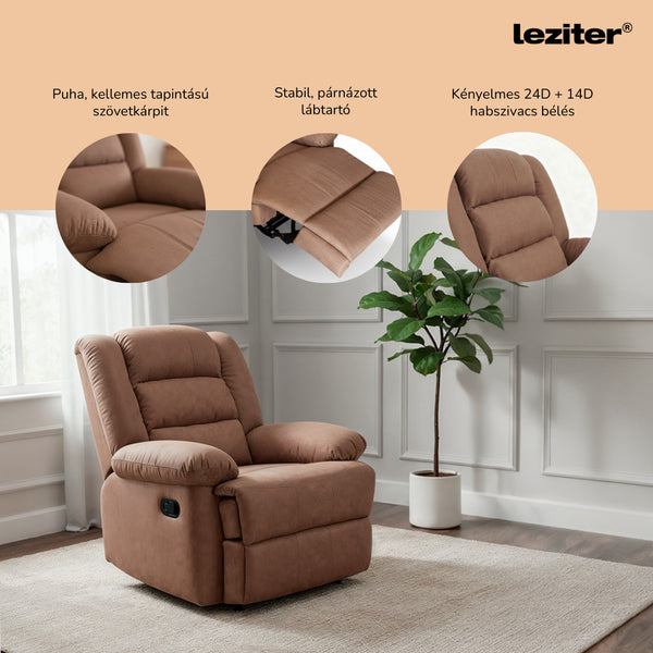 Leziter Relaxare manuală fotoliu reclinabil fotoliu reclinabil