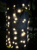 Ghirlanda luminoasa liniara 100 LED-uri, 1.5m, incarcare solara