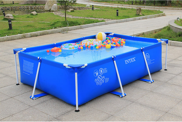 Piscina cadru metalic Intex, 220x150x60 cm, 1.600 litri