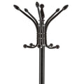Cuier metalic 5Five cu 12 carlige si suport umbrele, otel si marmura, 182 cm, negru