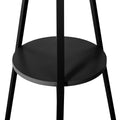 Cuier metalic 5Five cu 9 carlige, 45x40x180 cm, otel si MDF, negru