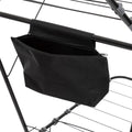 Suport rufe pliabil Atmosphera Mojave cu aripi, otel, 125x60x160 cm, gri