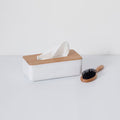 Cutie servetele 5Five Natureo cu capac detasabil, polipropilena, 26x13x9 cm, alb