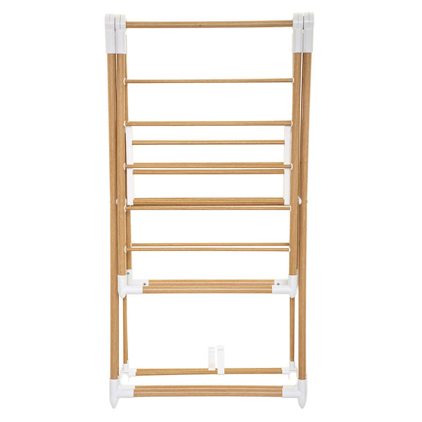 Uscator rufe 5Five Bara cu aripi laterale, efect lemn, ABS si spuma PVC, 138x51x90 cm, maro