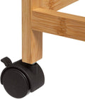 Carucior 5Five Blackwood cu 3 niveluri, bambus si MDF, 41x22x83 cm, natur si negru