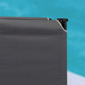 Sezlong 5Five Beach Chair, cadru metalic, pliere compacta, 173x56x27 cm, gri