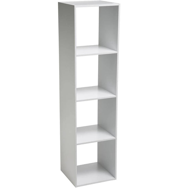 Biblioteca 5Five Mix n'Modul cu 4 compartimente, 35x32x134 cm, alb