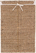 Cos rufe 5Five din trestie impletita, cadru metalic, 40 litri, 37x22x55 cm, maro