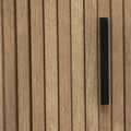 Masuta de cafea Atmosphera Colva cu 2 usi glisante, MDF si otel, 120x60x41 cm, bej