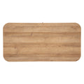 Masuta de cafea Atmosphera Colva cu 2 usi glisante, MDF si otel, 120x60x41 cm, bej