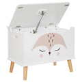 Lada depozitare Atmosphera for kids Renard, 53x33x55 cm, MDF cu picioare lemn, alb