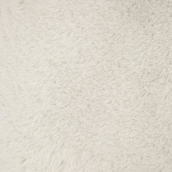 Taburet pliabil Atmosphera Ezzio cu depozitare, 76x38x38 cm, blana artificiala, alb