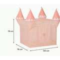 Cort copii Atmosphera tip castel, pop-up cu ferestre si usa, 130x78x78 cm, roz