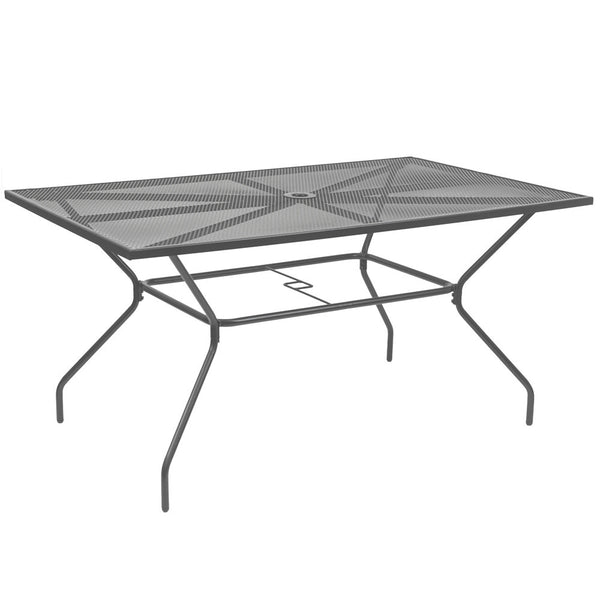 Leziter Masă de grădină din plasă metalică Melfi 150x90x75 cm antracit
