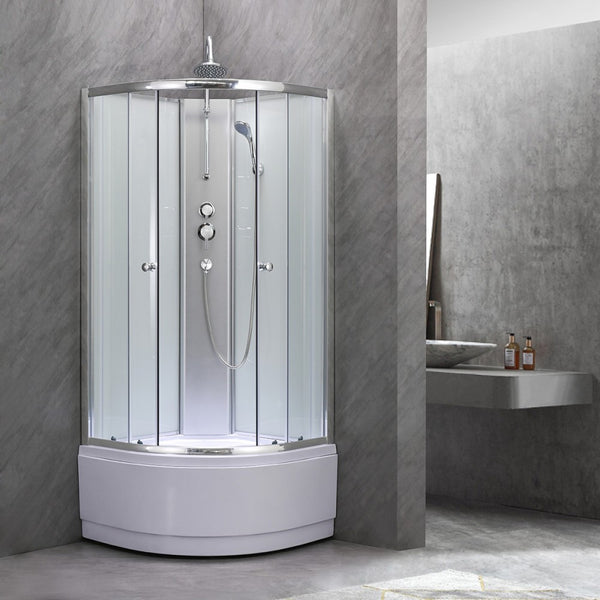 Leziter Cabină de duș Karolino 80 cu cadă adâncă albă