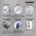 Leziter Cabină de duș Karolino 80 cu cadă adâncă albă