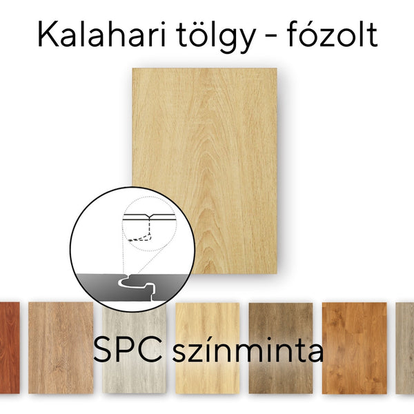 Leziter Leziter Kalahari Oak Vinil SPC parchet eșantion / eșantion