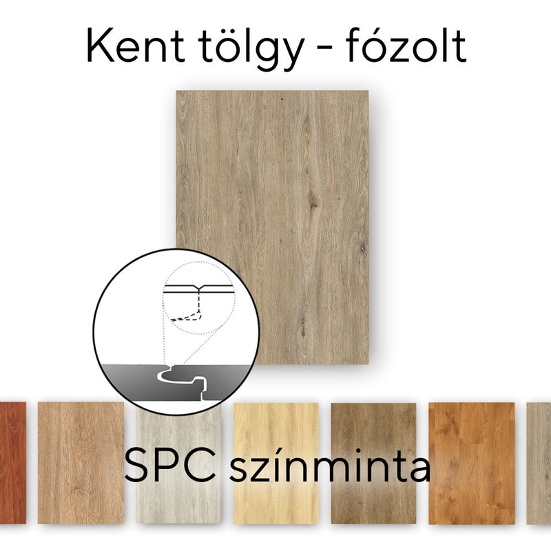 Leziter Leziter Kent Oak Vinil SPC parchet eșantion / eșantion