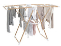 Uscator rufe 5Five Bara cu aripi laterale, efect lemn, ABS si spuma PVC, 138x51x90 cm, maro