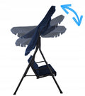Leagan balansoar gradina Sersimo Alghero, 3 locuri, 220kg, albastru