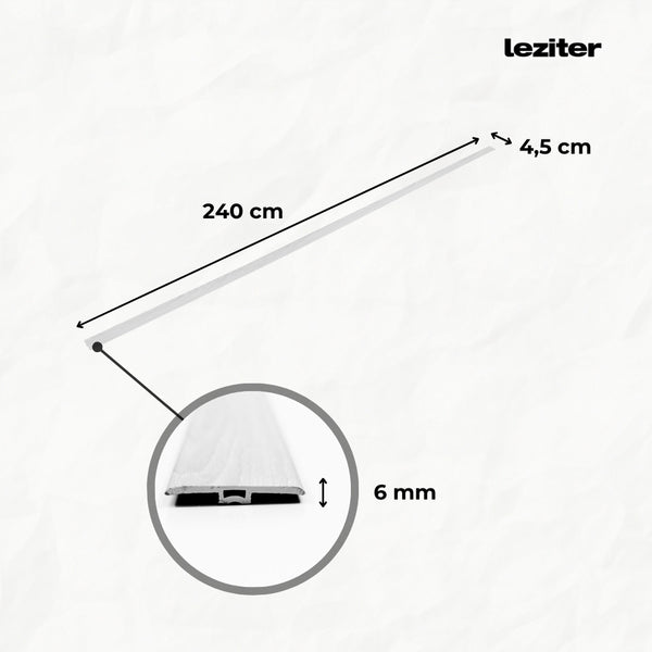 Leziter Înlocuitor pardoseală din vinil SPC, stejar Kruger, 2400x45x6 mm