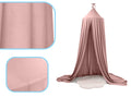 Baldachin suspendat tip cort 70x290 cm, decor camera copii, cu set montaj, roz