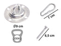 Set de montaj pentru leagan sau hamac – suport tavan, lant 150 cm, otel zincat