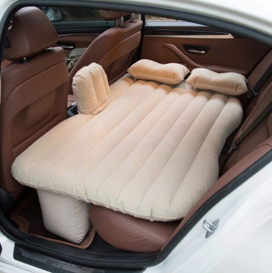 Saltea gonflabila auto, 130x80 cm – pat pentru masina, cu 2 perne, pompa si accesorii