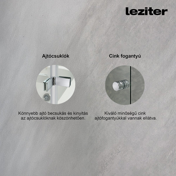 Leziter Paravan de baie Alor 122x140 cm