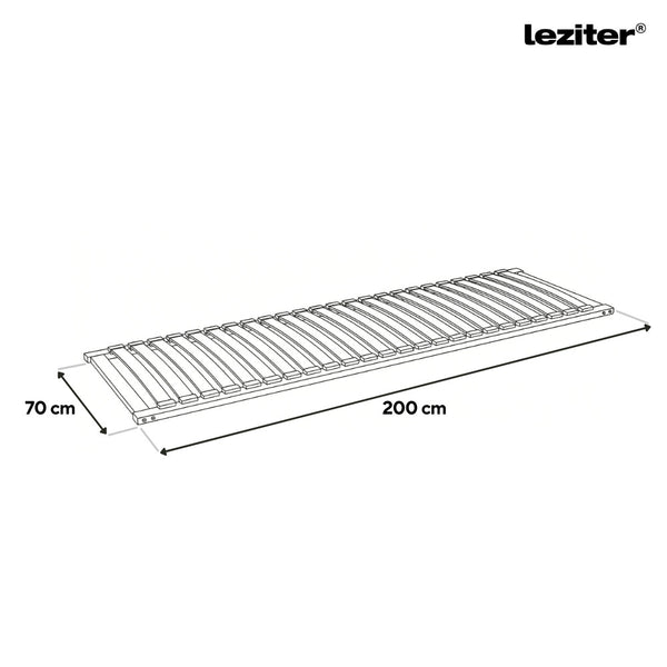 Leziter Somieră cu șipci din lemn 70x200 cm
