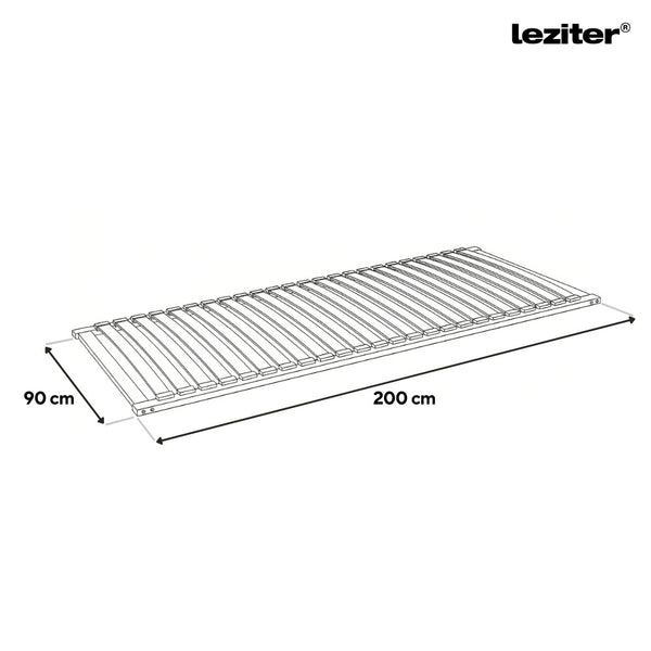 Leziter Somieră cu șipci din lemn 90x200 cm