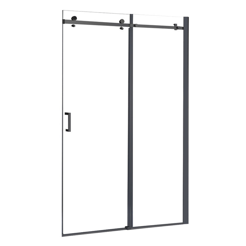 Leziter Ușă de duș Bold cu role 130x195 cm negru