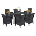 Leziter Set mobilier de grădină Hellma 6+1, grafit