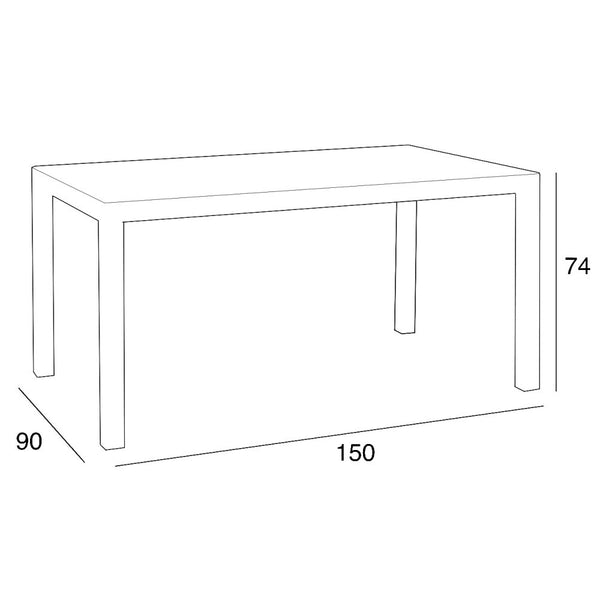 Leziter Set mobilier de grădină Hellda 4+1, grafit