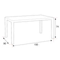 Leziter Set mobilier de grădină Corri 4+1, grafit
