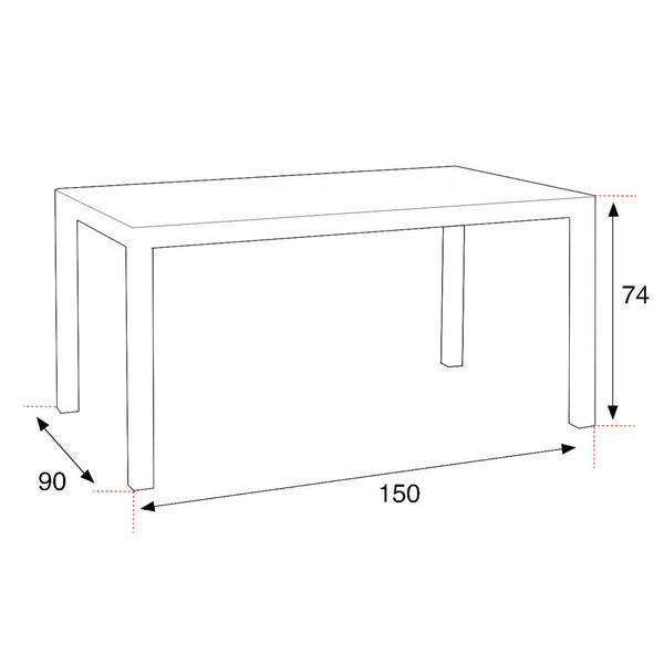 Leziter Set mobilier de grădină Corri 4+1, grafit