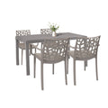 Leziter Set mobilier de grădină Violina 4+1 cappuccino