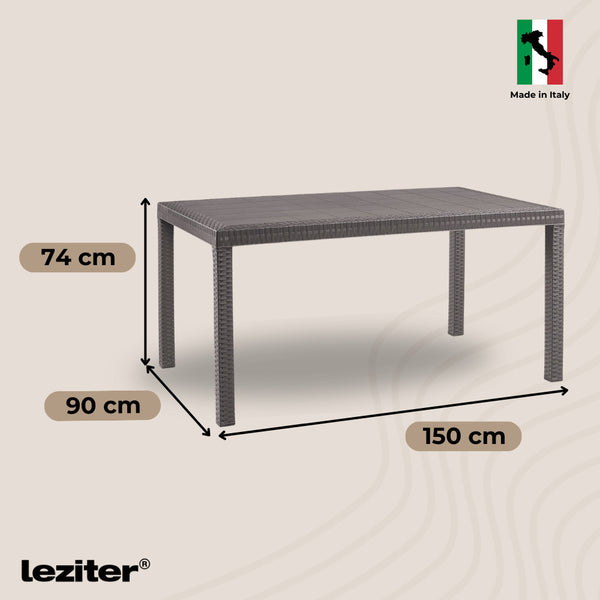 Leziter Masă de grădină din plastic Hella pentru cappuccino