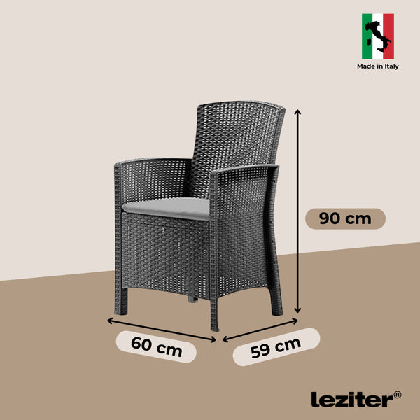 Leziter Set mobilier de grădină Lima Balcon, grafit