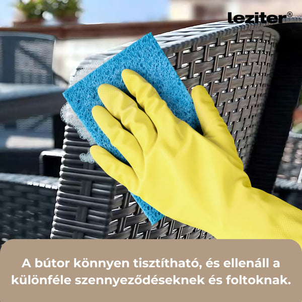 Leziter Fotoliu Lima din ratan artificial maro
