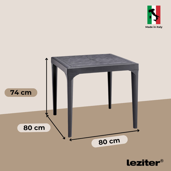 Leziter Set mobilier de grădină Malima 4+1, grafit