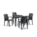 Leziter Set mobilier de grădină Natale 4+1, grafit
