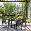 Leziter Set mobilier de grădină Natale 4+1, grafit