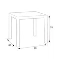 Leziter Set mobilier de grădină Natale 4+1, grafit