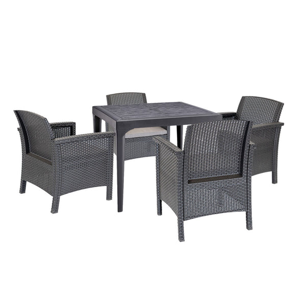 Leziter Rimer 4+1 set de mobilier de grădină grafit