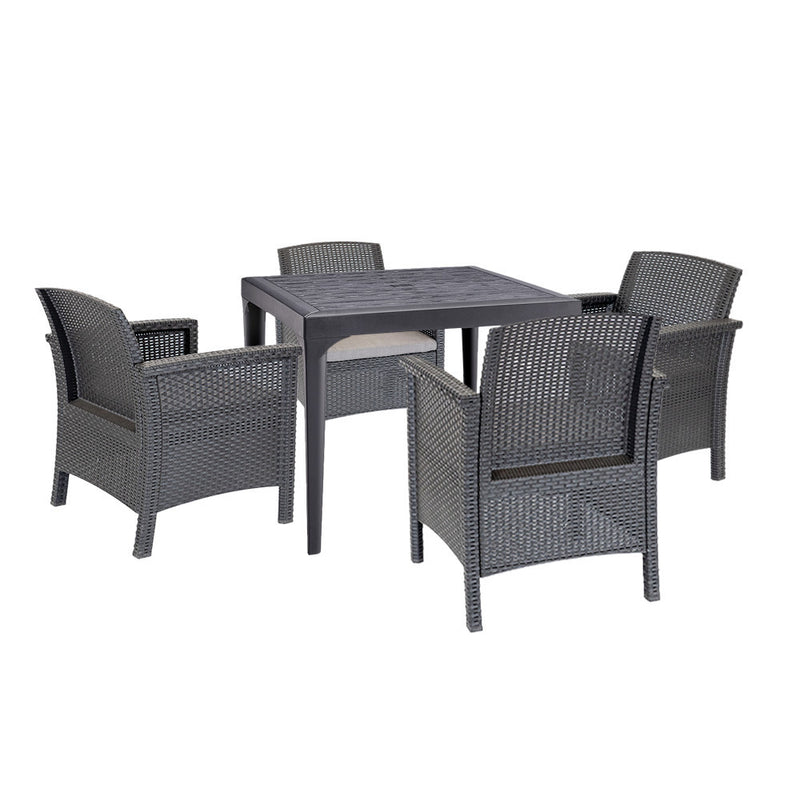 Leziter Rimer 4+1 set de mobilier de grădină grafit