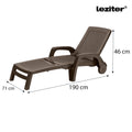 Leziter Șezlong Omaha maro
