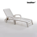 Leziter Șezlong Omaha alb