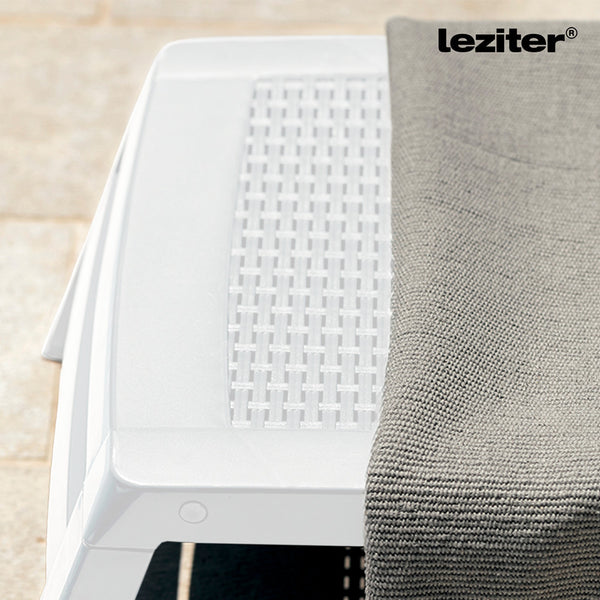 Leziter Șezlong Omaha alb